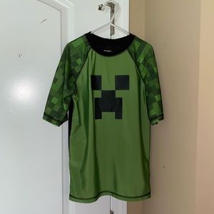 Minecraft swim shirt